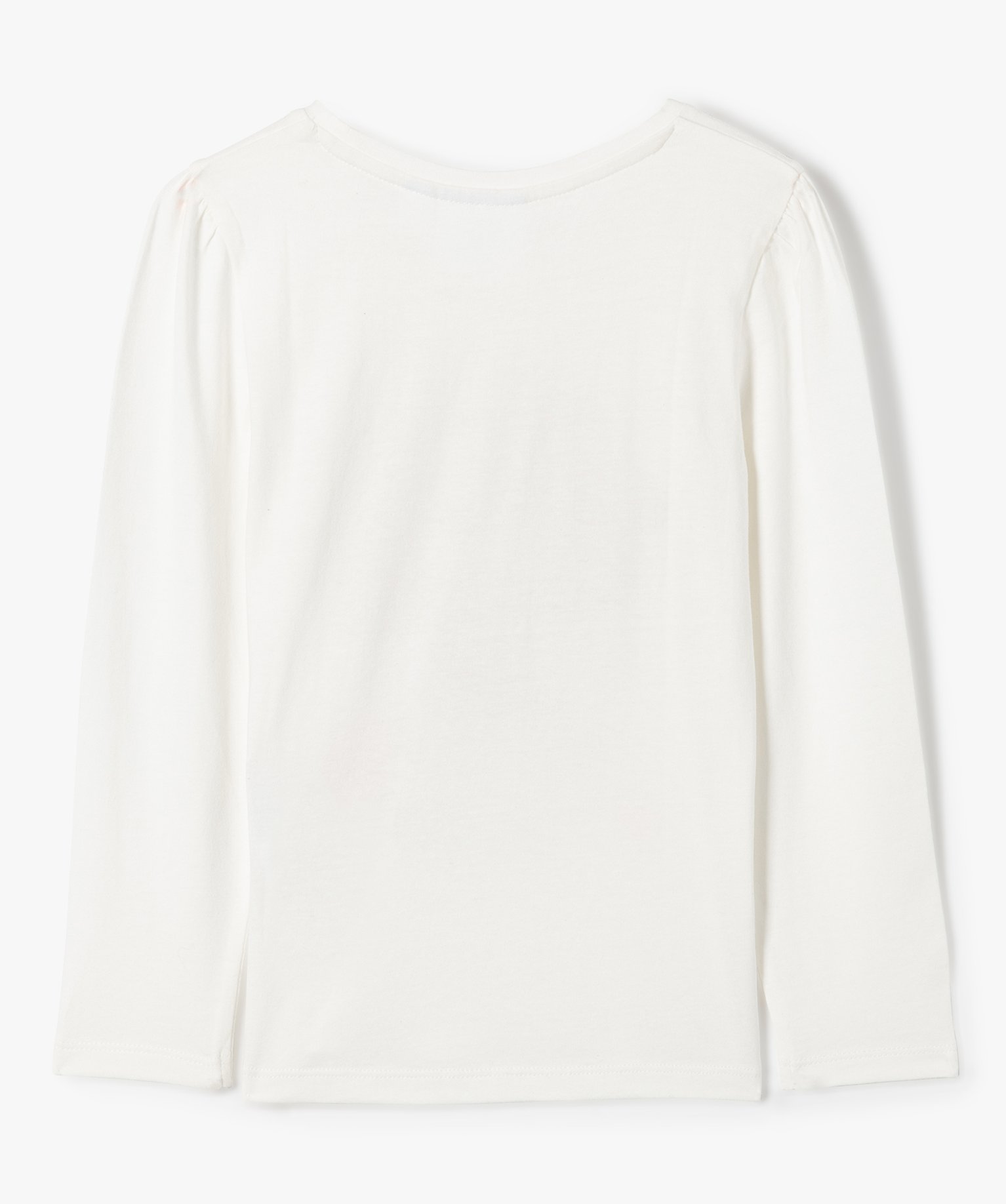 Tee-shirt fille à manches longues avec motif - Pat Patrouille ecru | GEMO