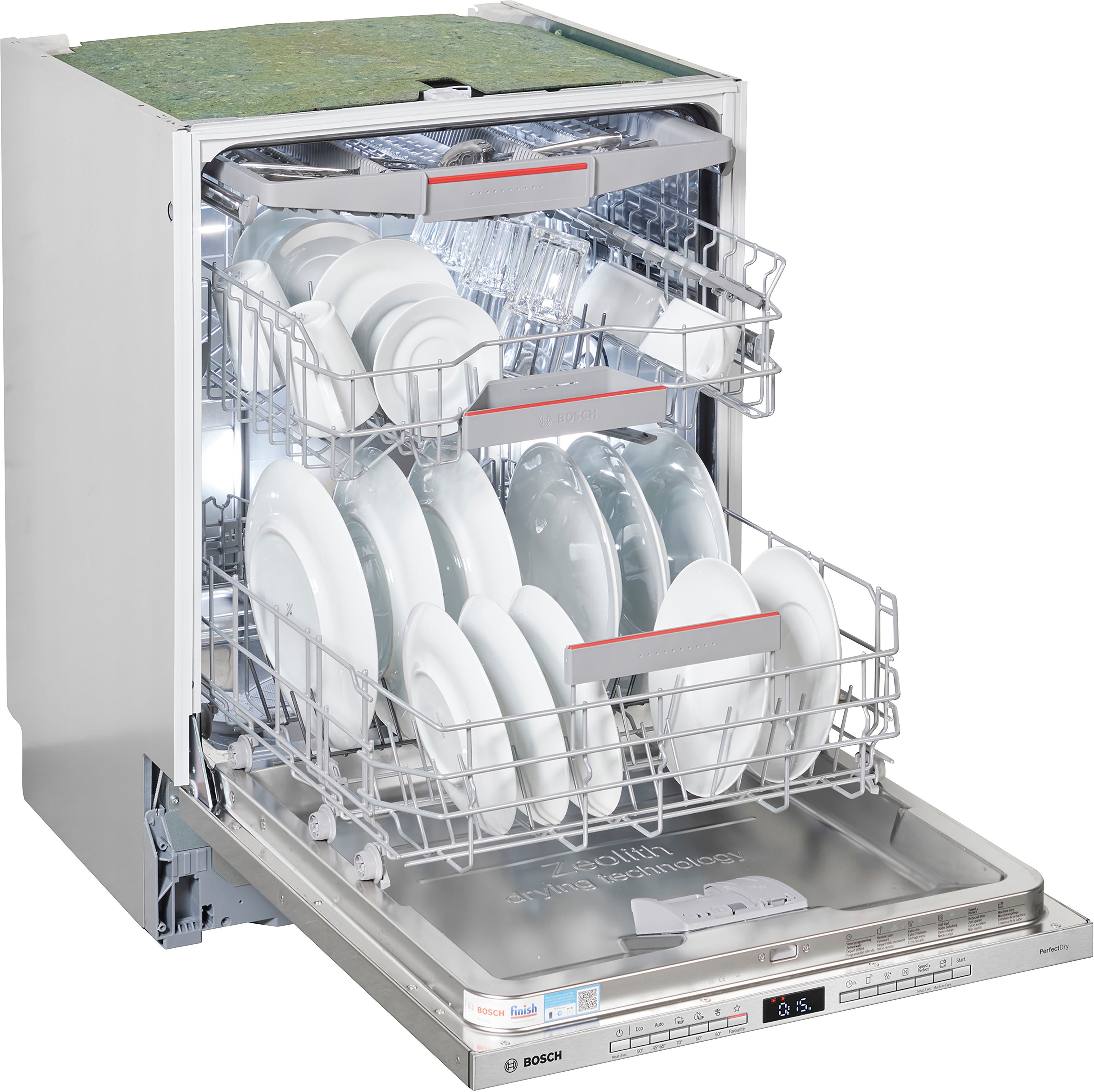 BOSCH vollintegrierbarer Geschirrspüler Serie 6, SMV6ZCX00E, 14 Maßgedecke