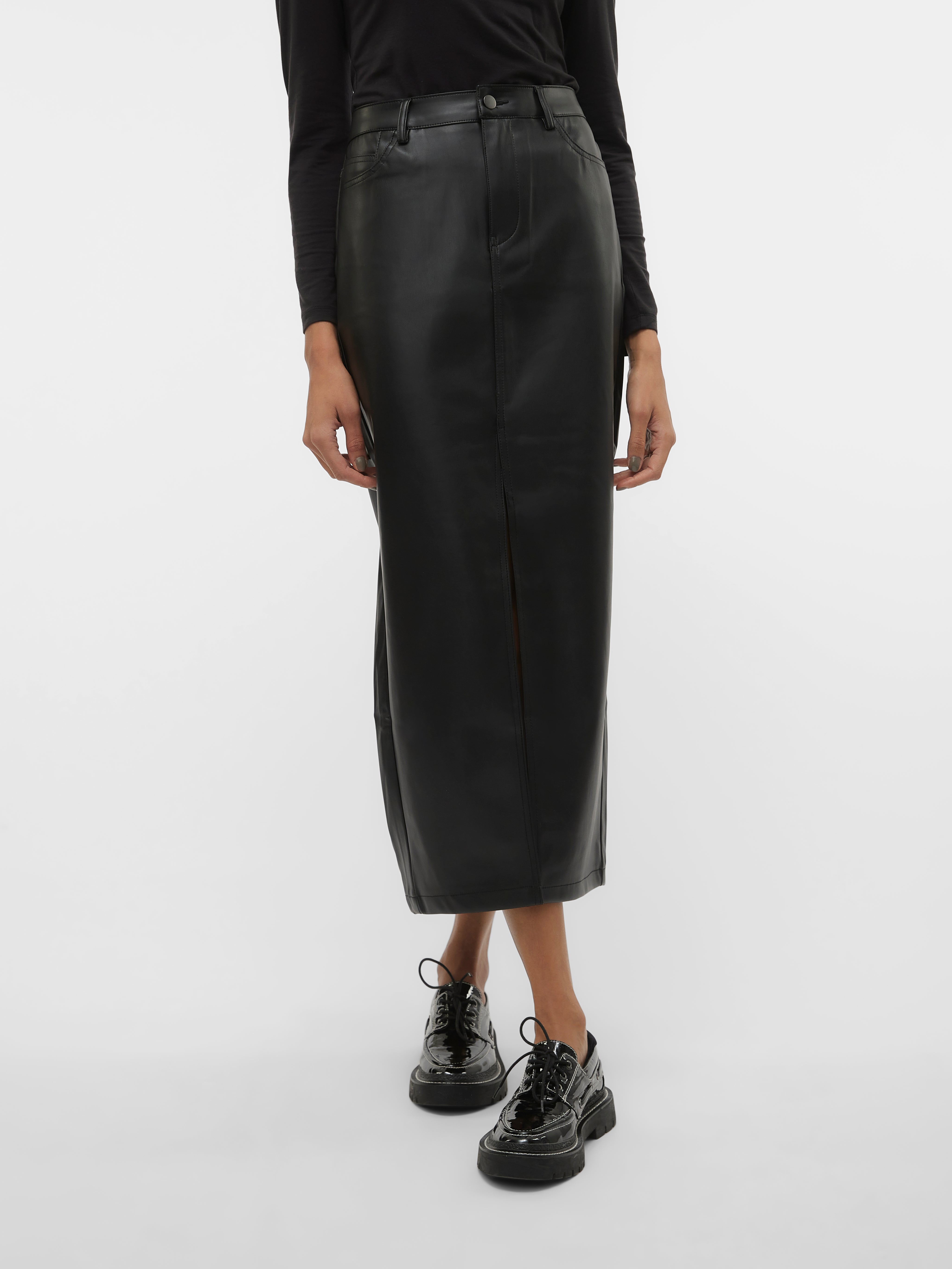 VMBEVERLY Hohe Taille Langer Rock