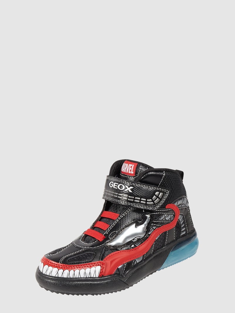 High Top Sneaker mit 'Spider-Man'-Prints in schwarz