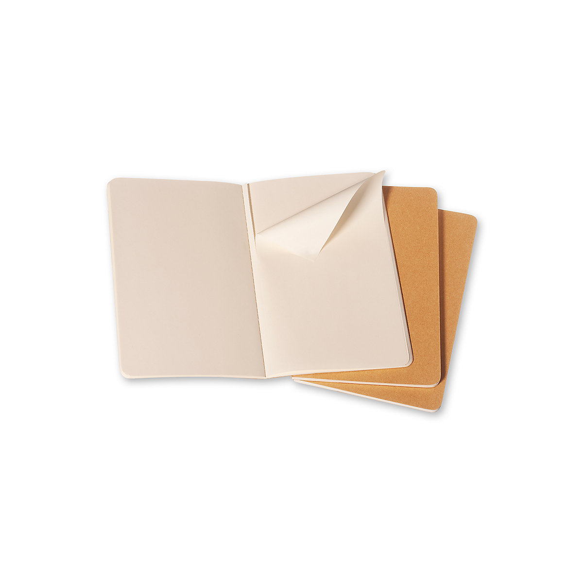 Notizbücher Cahier- L/A5- 3er Set- Blanko Notizbücher