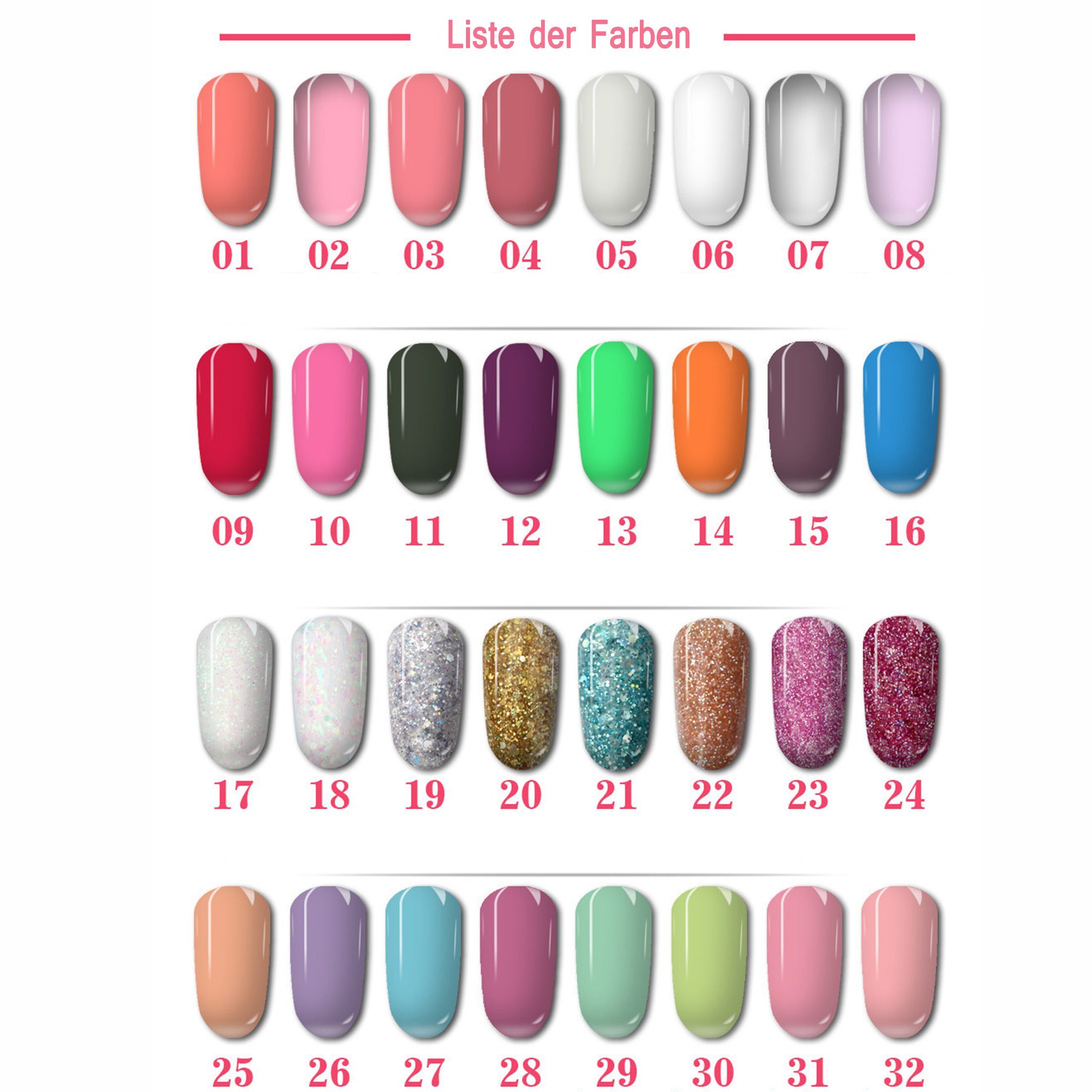 Scheiffy Gel-Nagellack Nagelverlängerung Gel,Nail Art Set,6 Farben Lampe zum Backen,15ml