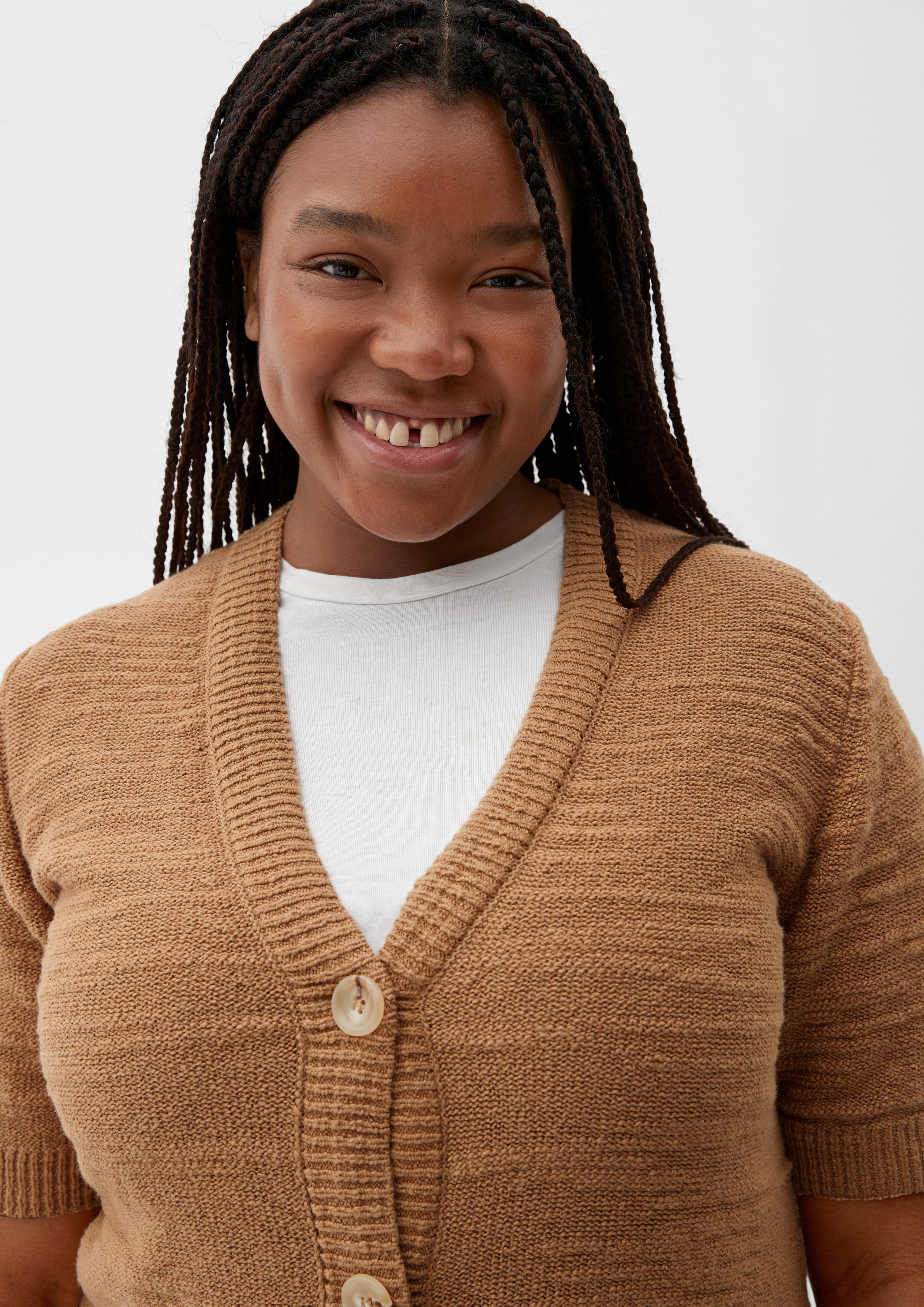 Strickjacke mit halben Ärmeln  2133208-8232
