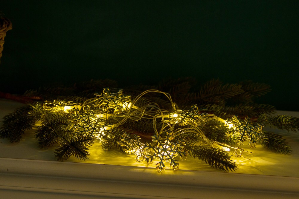MyFlair My Flair Lichterkette Eiskristall, silber, 10 LED´s