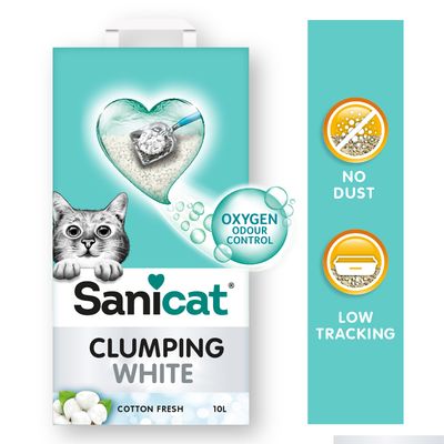 Sanicat Klumpende Katzenstreu mit frischem Baumwollduft