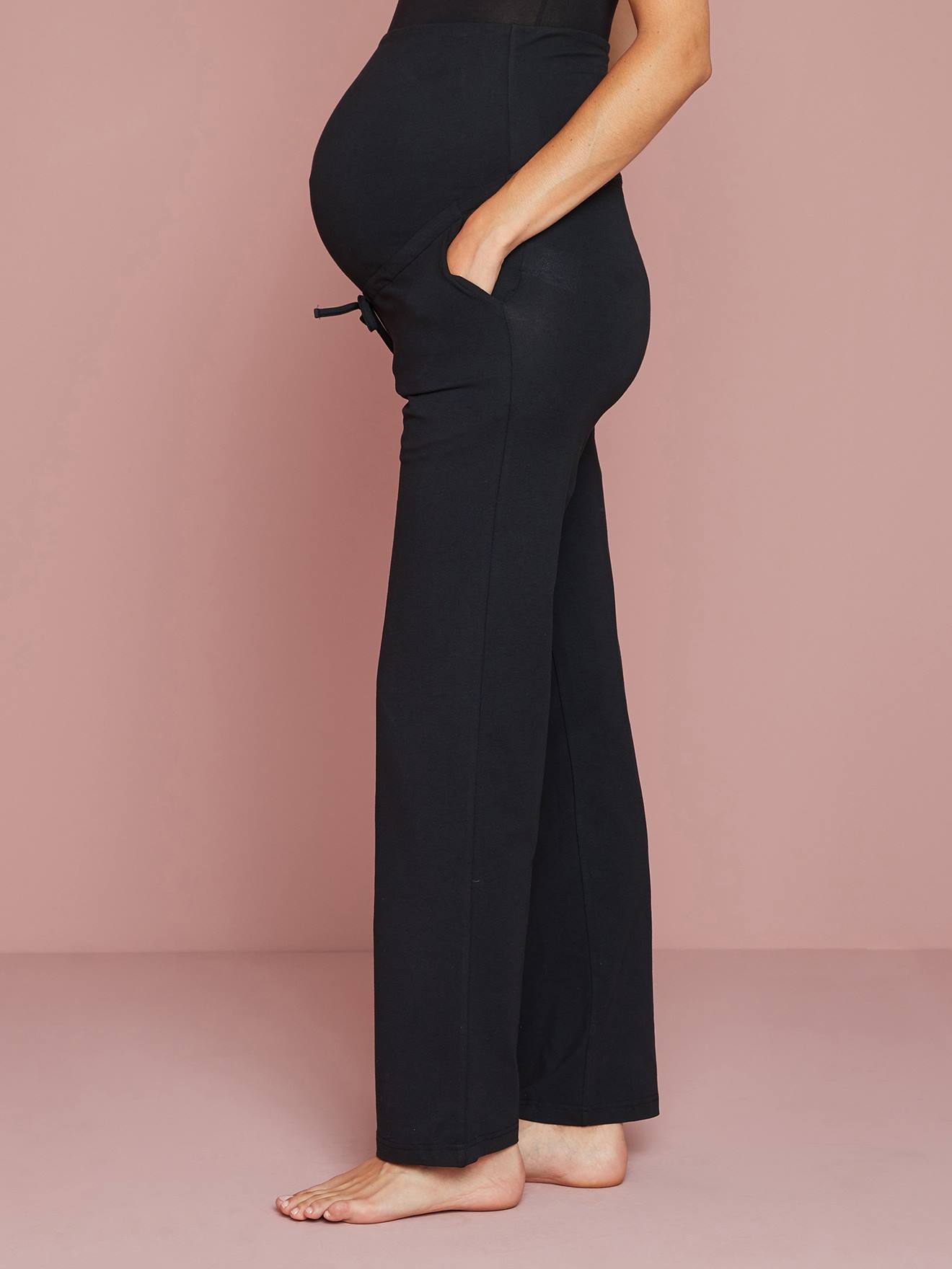 Pantalon yoga grossesse et post-grossesse noir
