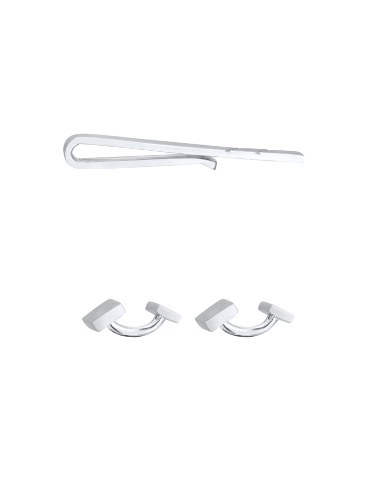 KUZZOI Schmuckset 925 Sterling Silber Geo in Silber günstig kaufen onesize