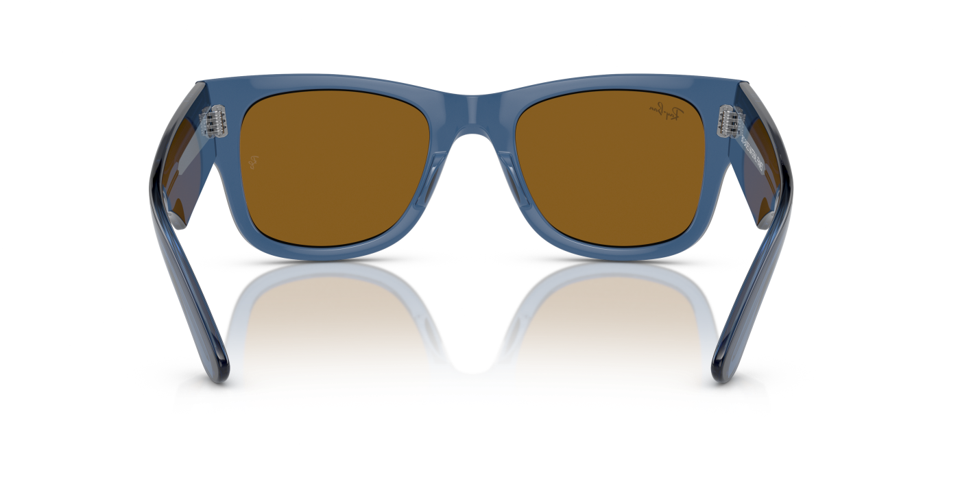 MEGA WAYFARER BIO-BASED - Albastru lucios, maro transparent