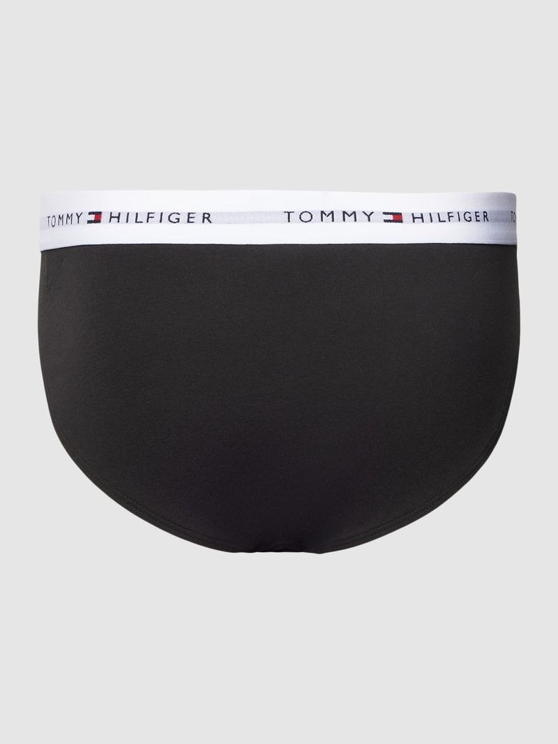 Slip mit Logo-Bund im 5er-Pack in schwarz