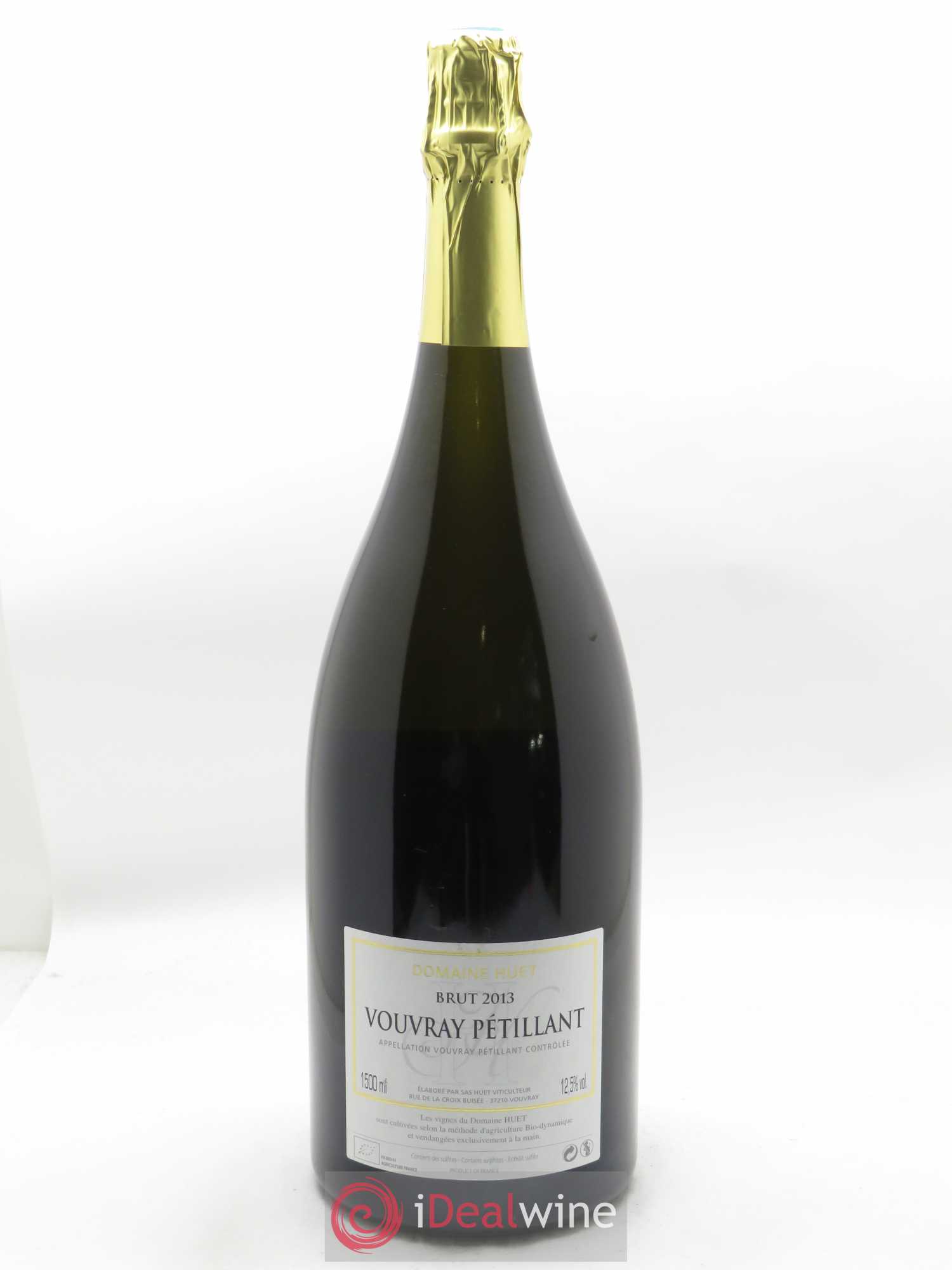 Vouvray Pétillant Brut Huet (Domaine)  2013 - Lot de 1 Magnum