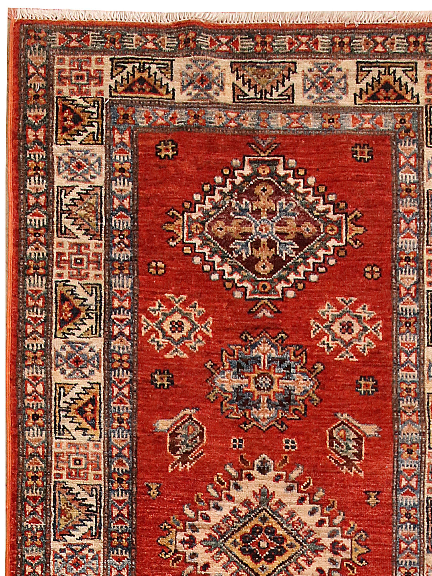 Kazak Ghazni ca. 243 x 81 cm, Unikat / Einzelstück