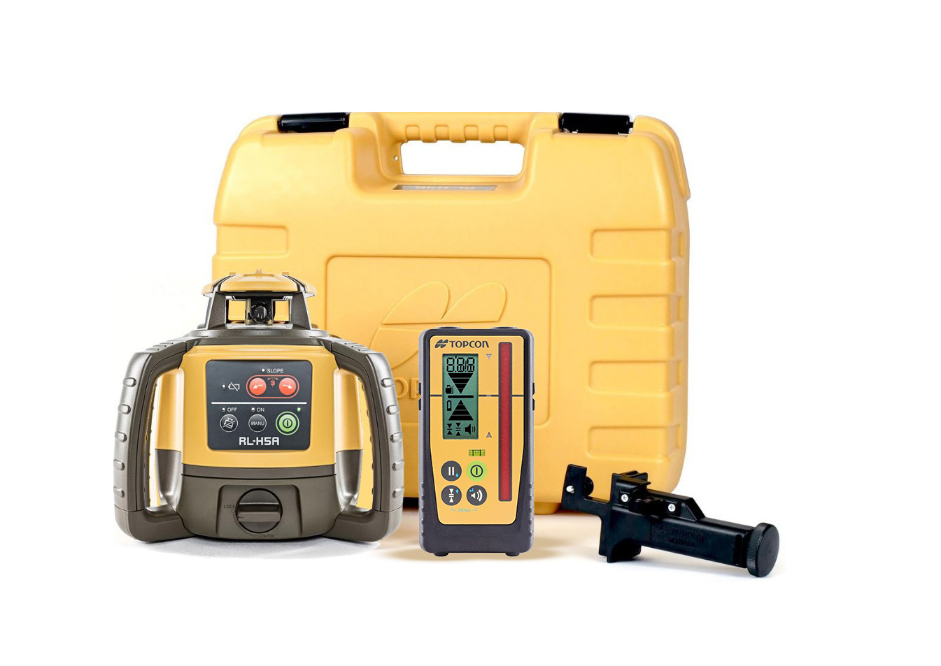 Ensemble laser de construction Topcon 1052626-01 RL-H5A + LS-100D – Laser de construction professionnel à pente unique