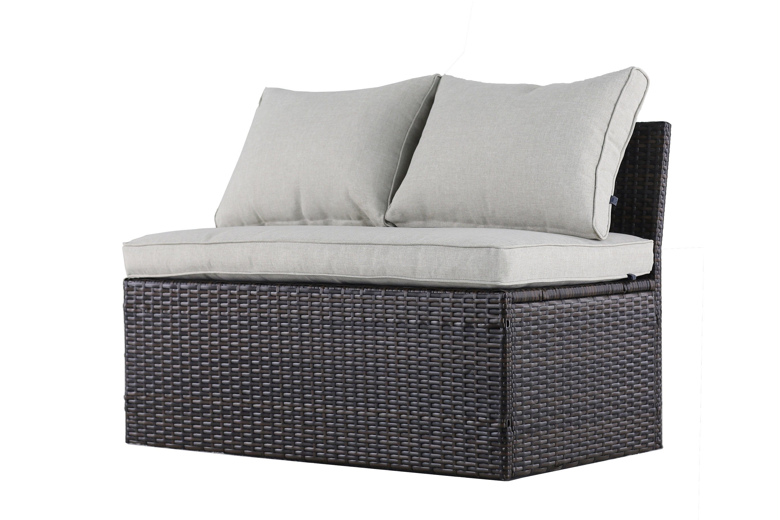 MANDALIKA Garden Gartenlounge-Set WOW Lounge braun / Polyrattan / Gartenmöbelset / Outdoor / Möbel, UV-beständig