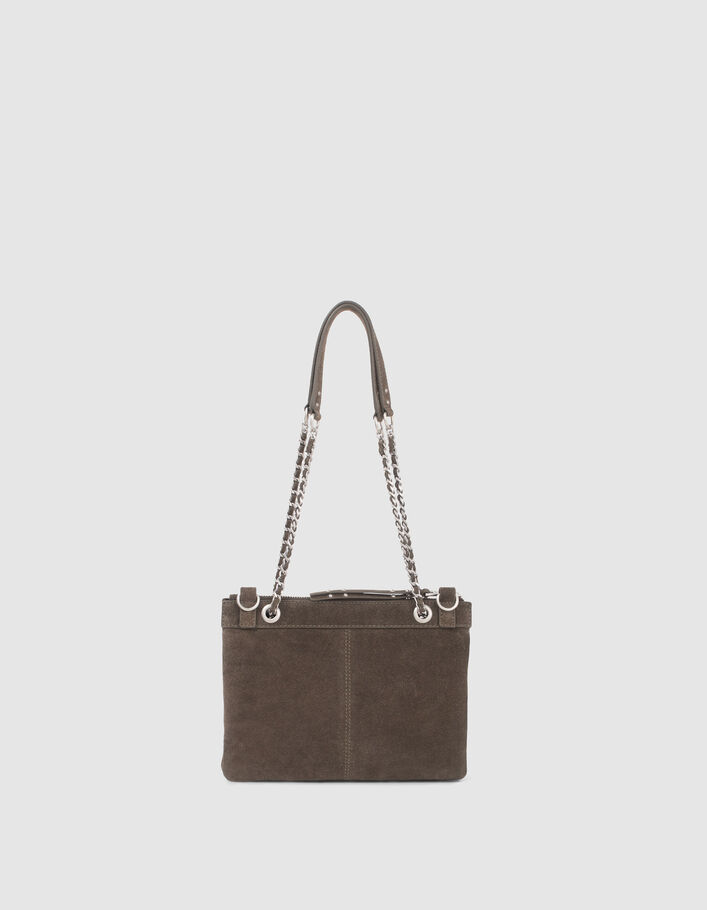 Sac pochette 1440 REPORTER KAKI motif chevron femme