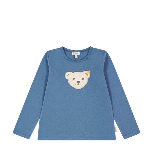 T-Shirt langarm, mittelblau