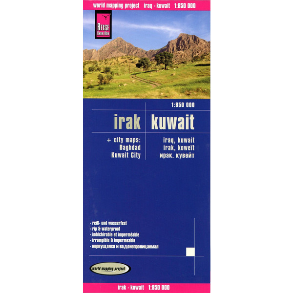 Reise Know-How Landkarte Irak, Kuwait 1 : 850.000 - Straßenkarte