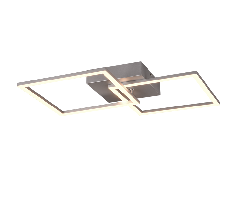 Reality Leuchten LED Deckenleuchte Trail Titan 45 cm