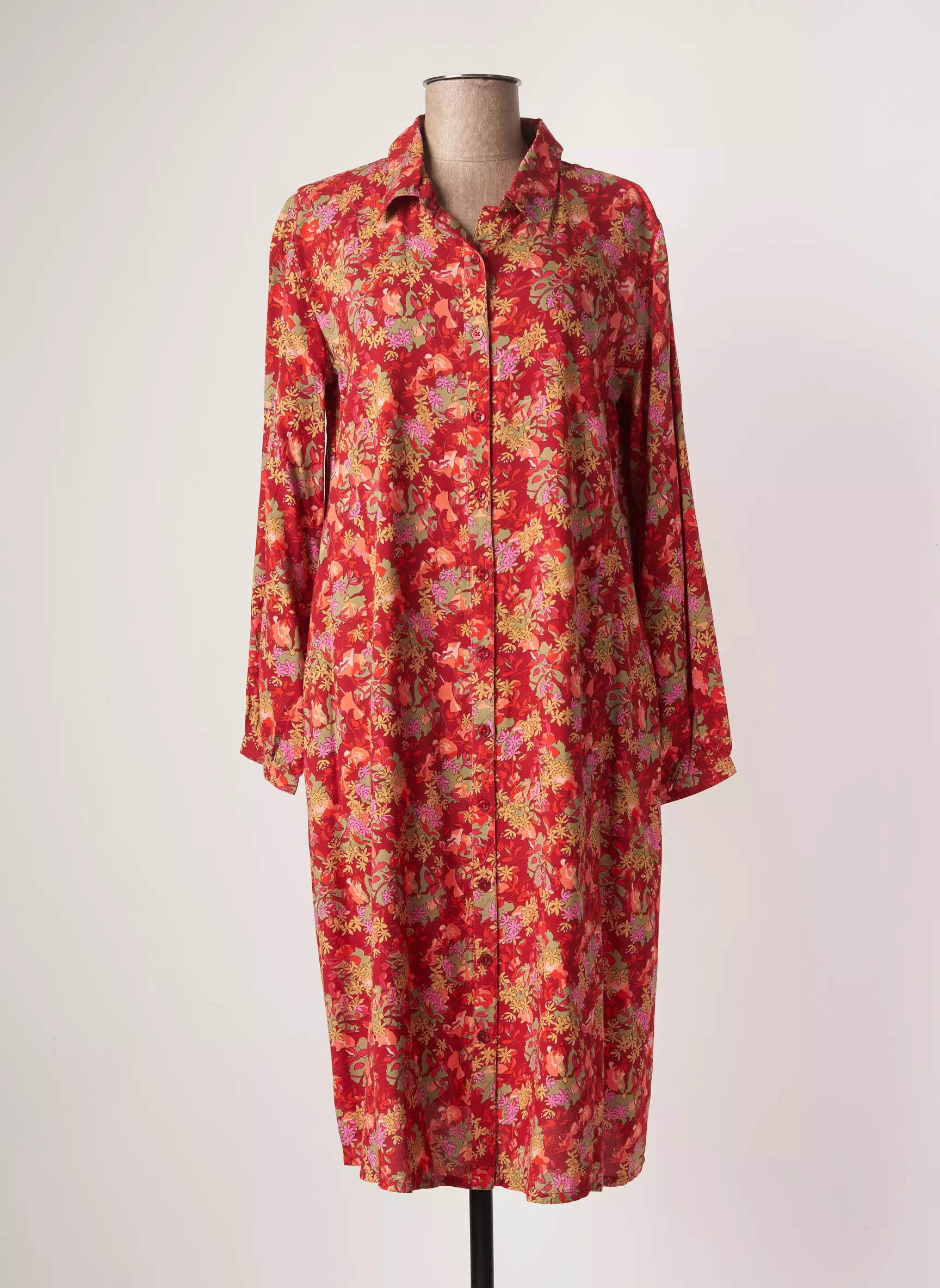 Agathe   Louise Robes Mi Longues Femme couleur rouge