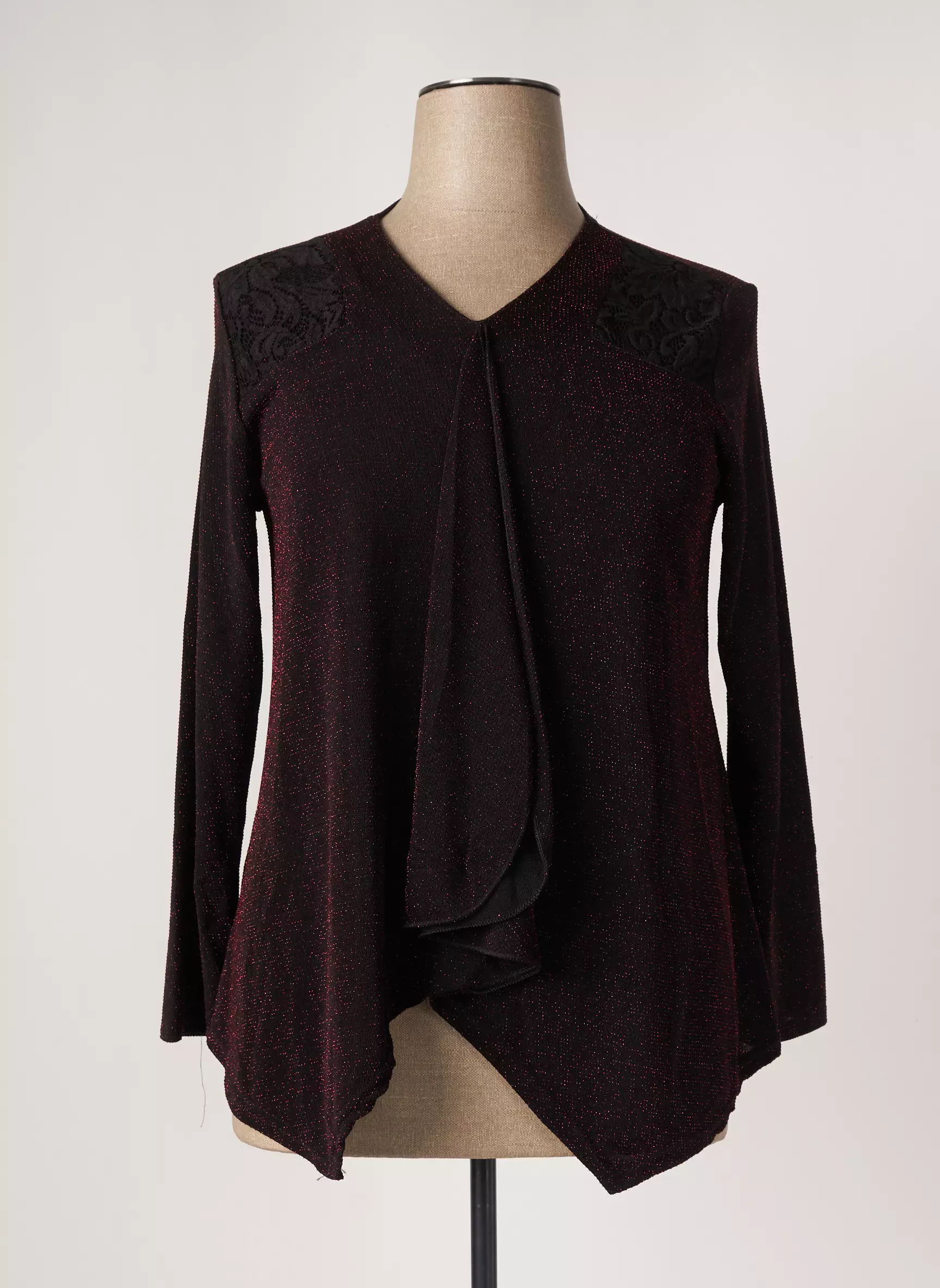 Vetistyle Tops Femme couleur noir