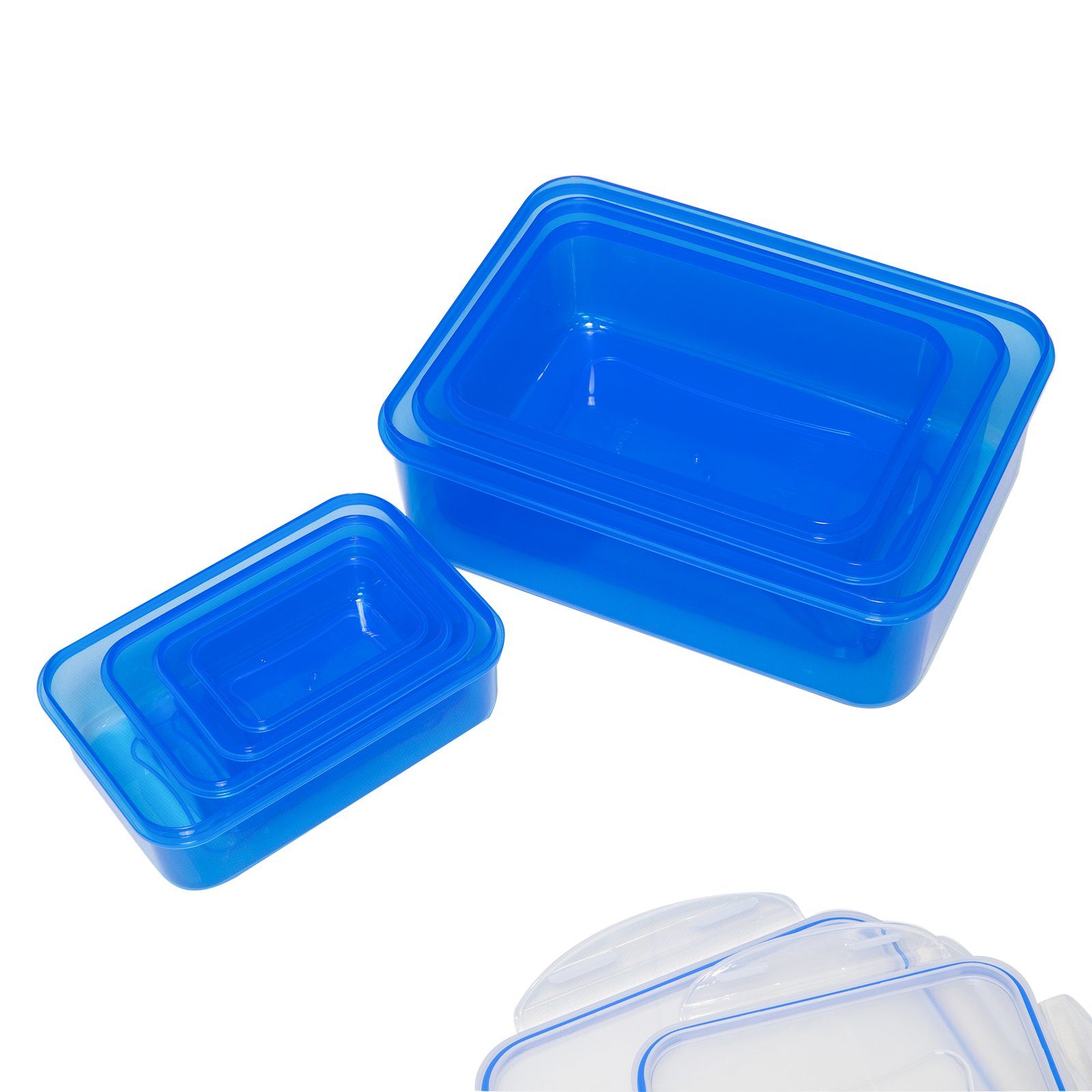 Plentyfy Frischhaltedose Frischesystem 14, Kunststoff, (Set, 14-tlg., 1x120ml, 1x240ml, 1x500ml, 1x1000ml, 1x1500ml, 1x2500ml, 1x3800ml), Frischhaltedose mit Deckel - Vorratsdosen Set