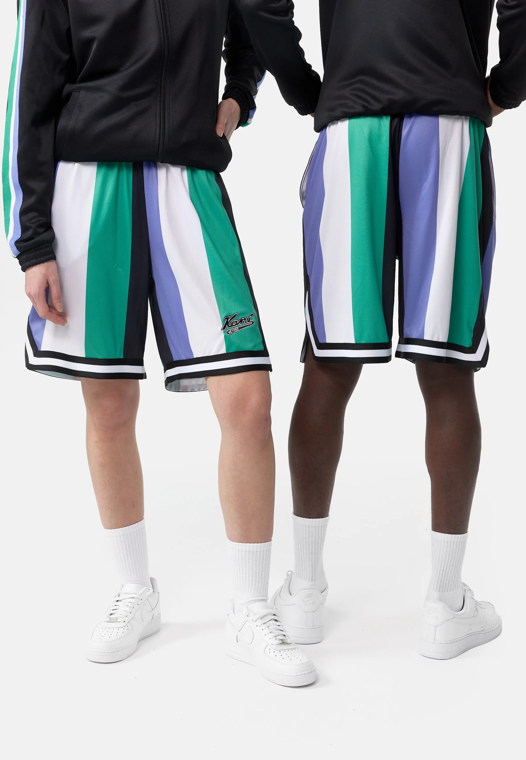 Karl Kani UNISEX DE RAYAS UNIVERSITARIAS - Pantalones cortos