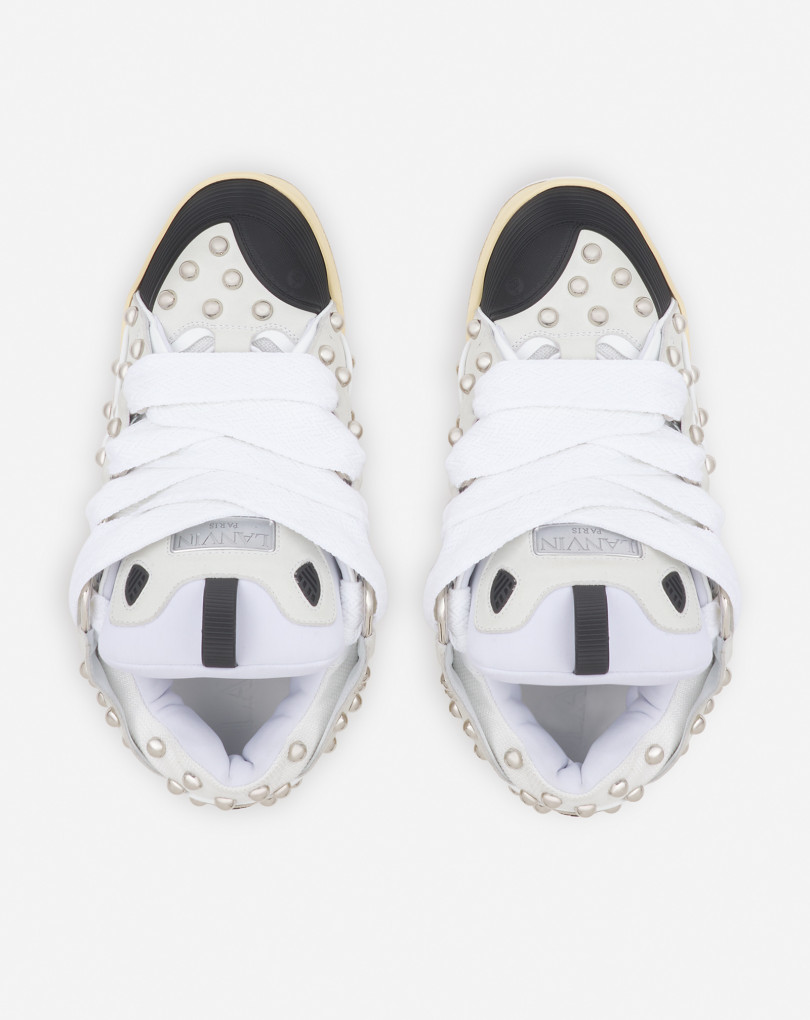 SNEAKERS CURB EN CUIR AVEC STUDS