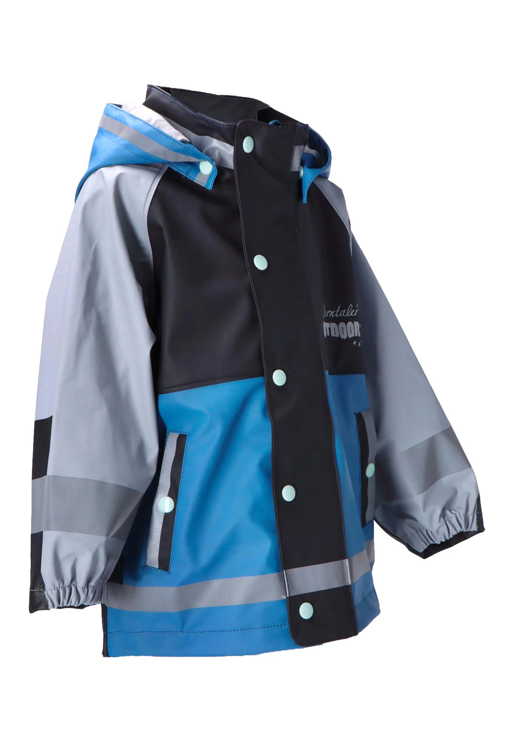 Funktions-Regenjacke mit Reflektoren, wasserdicht