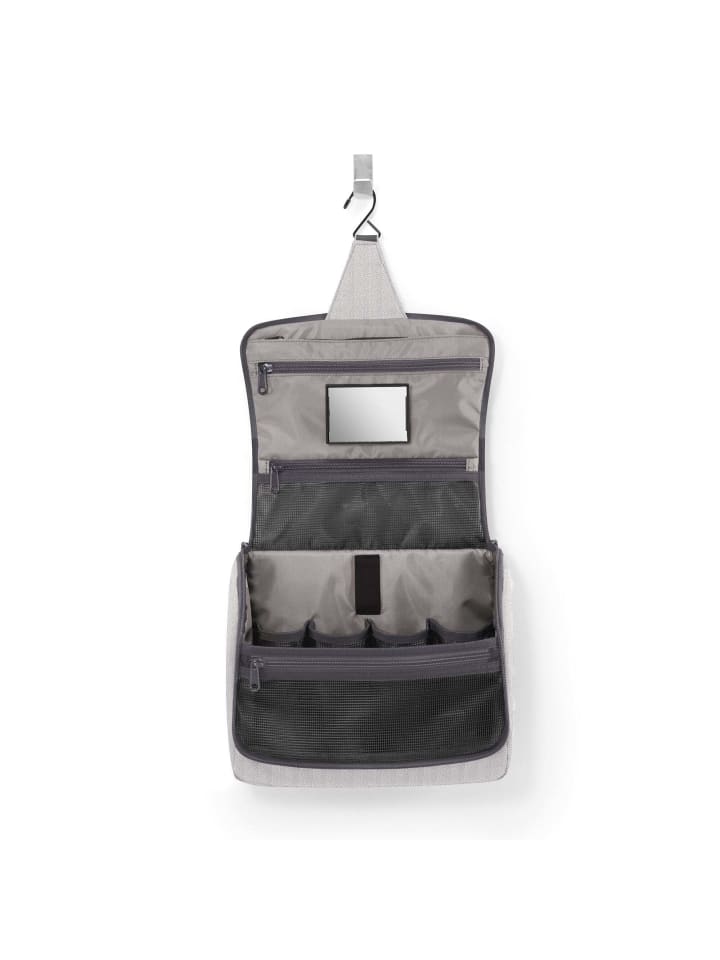 Reisenthel cosmetics toiletbag XL - Kulturbeutel 28 cm (twist blush) in herringbone grey günstig kaufen onesize