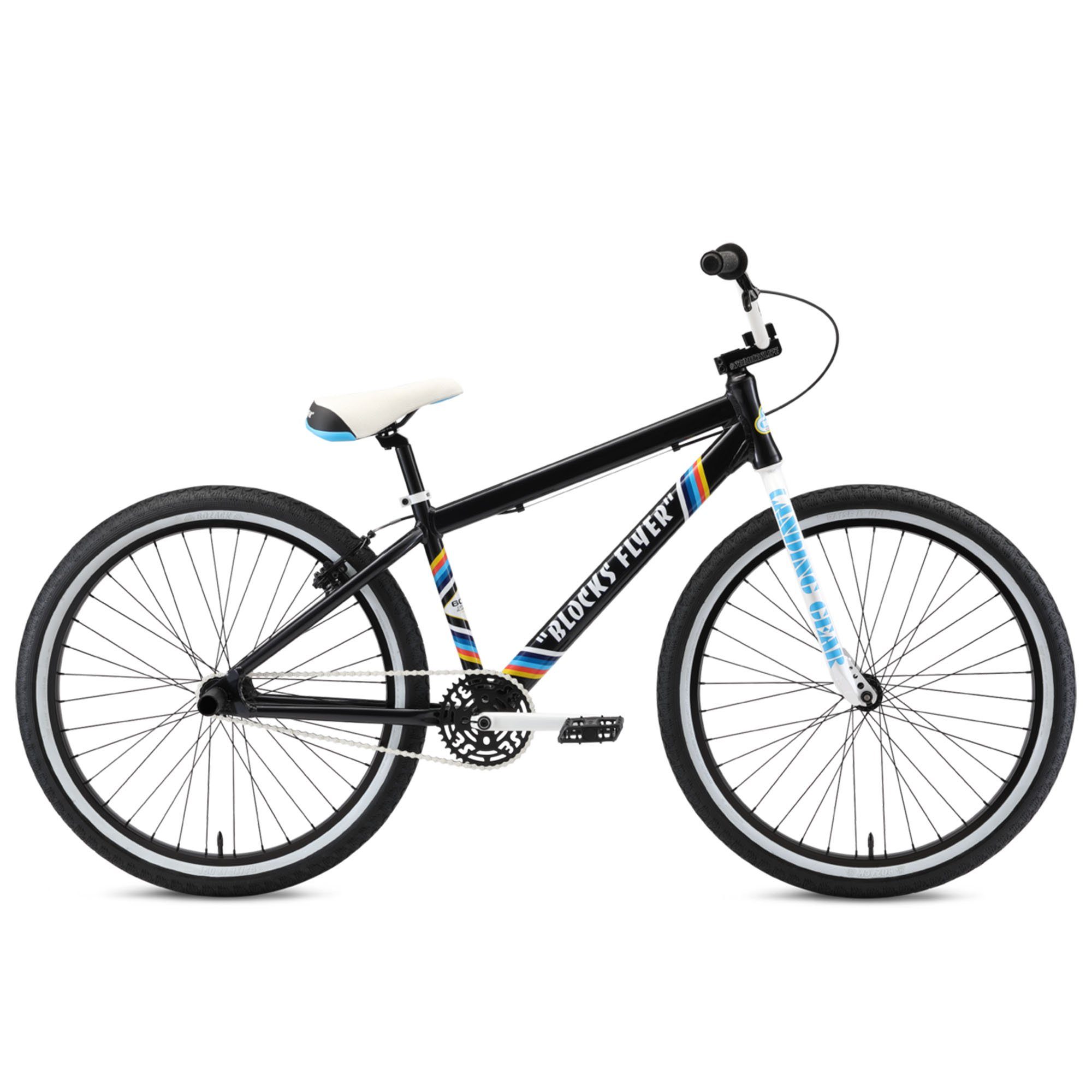 SE Bikes BMX-Rad Blocks Flyer, 1 Gang, ohne Schaltung, Cruiser BMX Fahrrad Singlespeed Bike