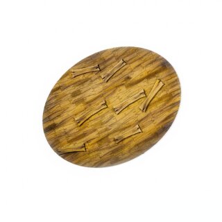 Wooden Planks 120x92 mm Oval Base Topper (1)