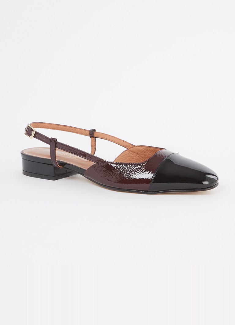 Jonak Dhapou calf leather slingback with patent finish