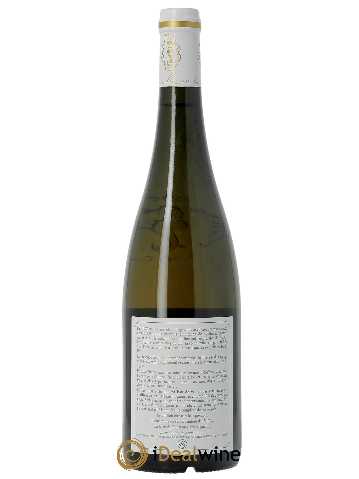 Savennières Les Vieux Clos Vignobles de la Coulée de Serrant - Nicolas Joly  2015 - Lot de 1 Bouteille