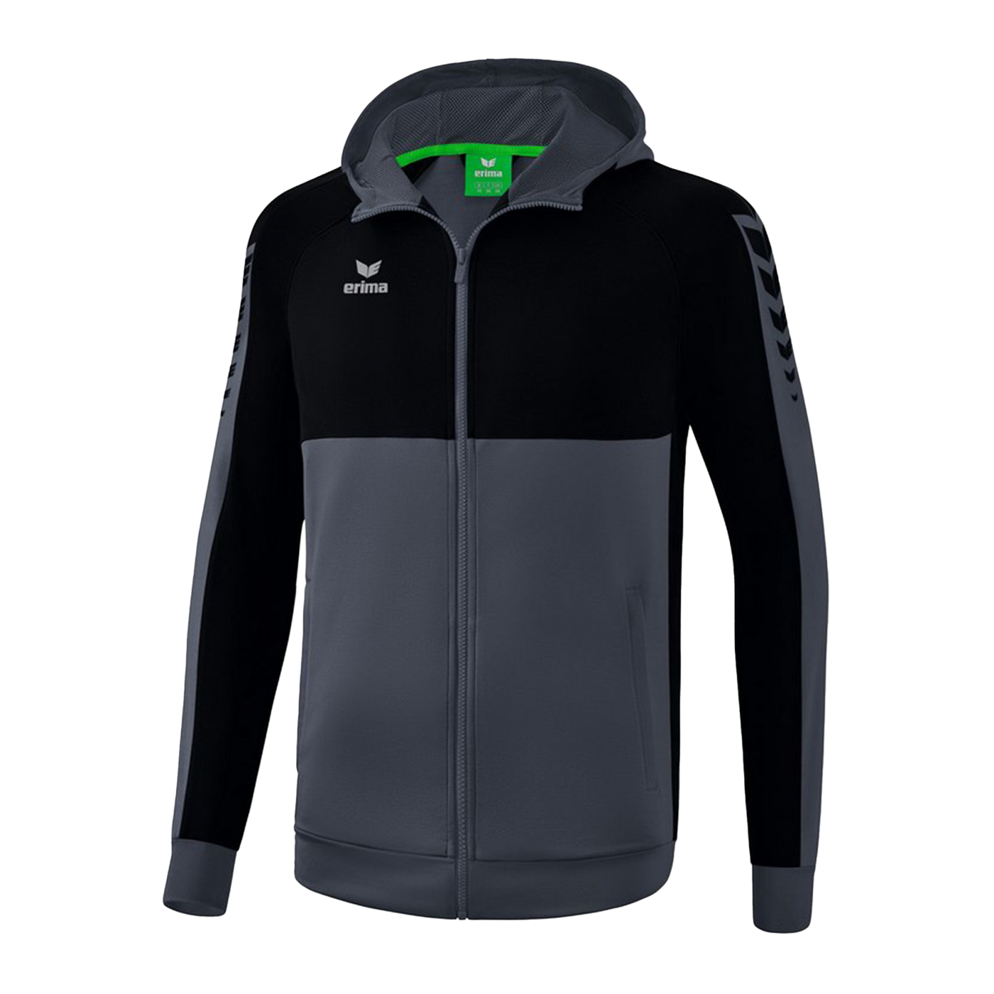 Erima Six Wings Kapuzenjacke Kids Grau