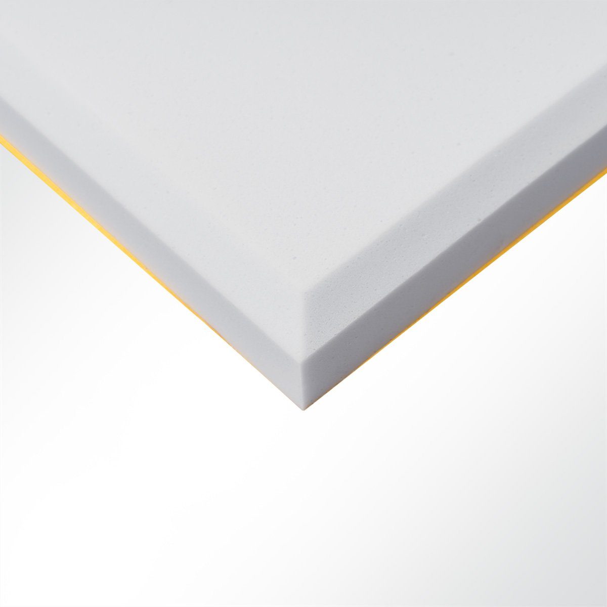 Basotect® Dämmplatte Schaumstoff aus Basotect® hellgrau selbstklebend 45° Fase, (1-St)