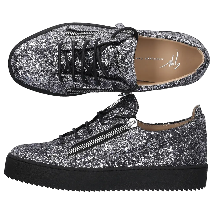 Giuseppe Zanotti - Sneaker low FRANKE Glitter - grau