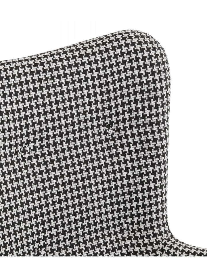 KADIMA DESIGN Lounge Stuhl mit Hahnentrittmuster aus Textil | Vintage Design günstig kaufen onesize