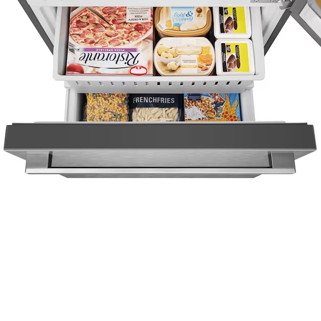 Hisense 17.2-cu ft Counter-depth Bottom-Freezer Refrigerator (Fingerprint Resistant Stainless Steel) ENERGY STAR