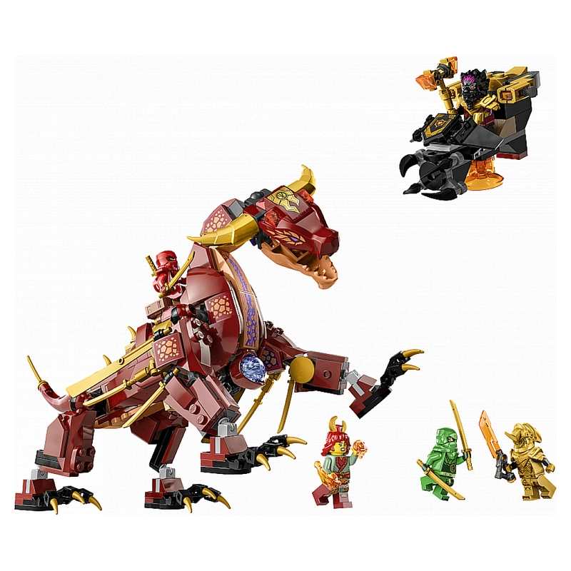 71793 Le dragon de lave transformable de heatwave, LEGO Ninjago