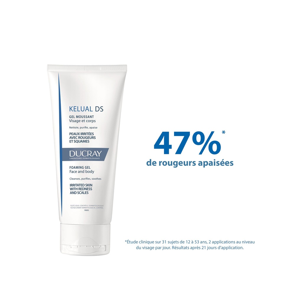 Ducray Kelual DS Gel moussant visage et corps 2 00 ml Gel moussant