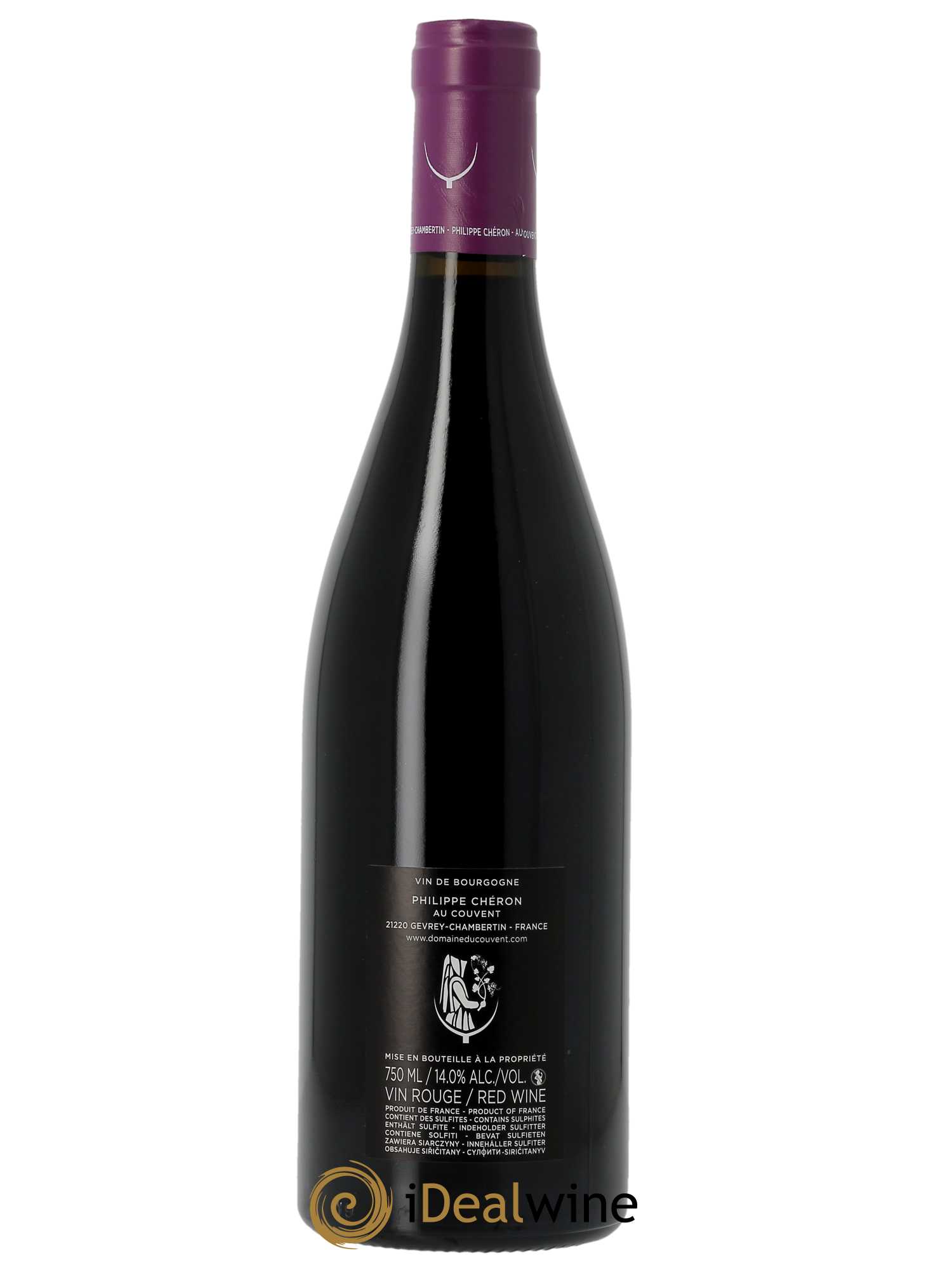 Charmes-Chambertin Grand Cru Aux Mazoyères Domaine du Couvent  2020 - Lot de 1 Bouteille