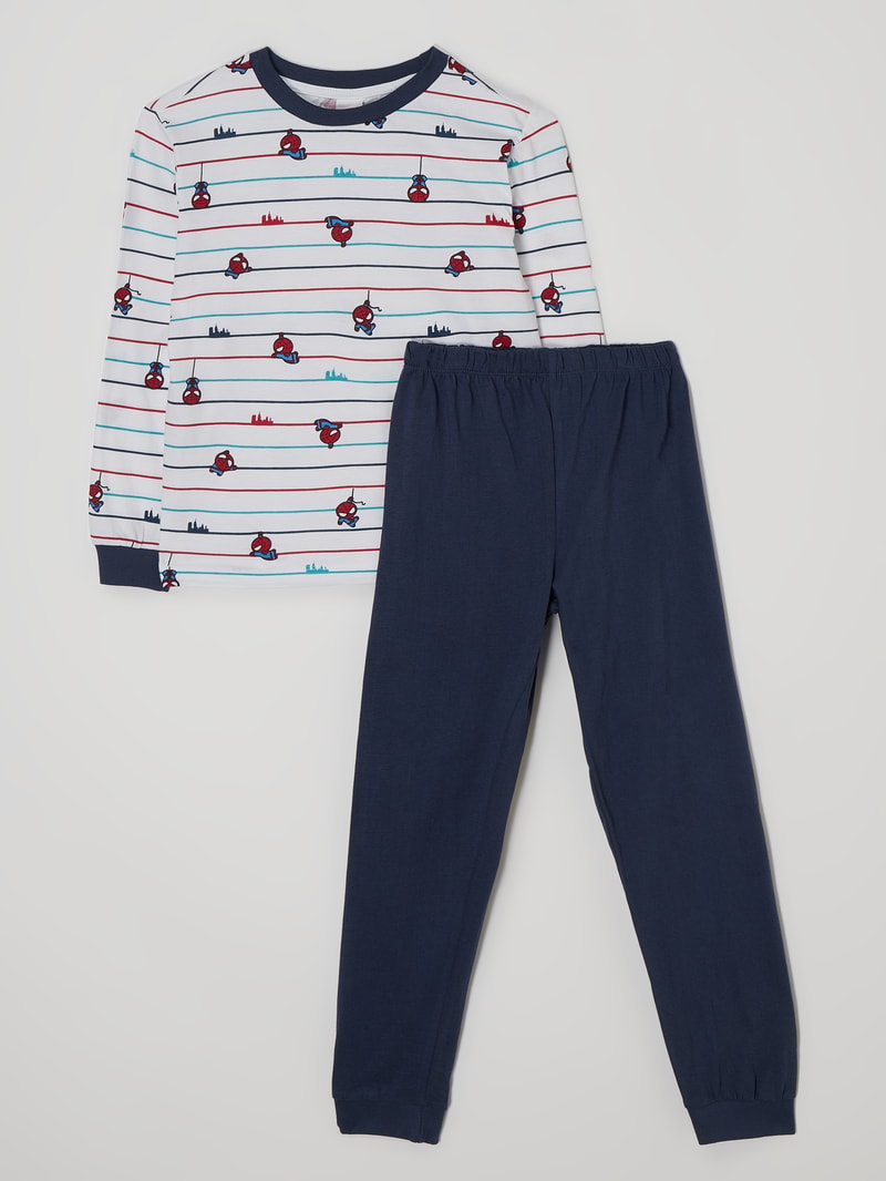 Pyjama mit Marvel©-Print in offwhite
