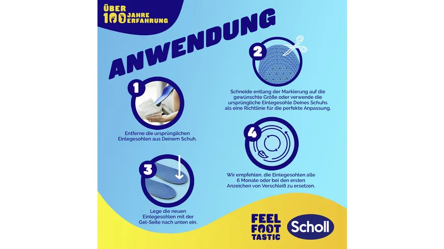 Scholl GelActiv Einlegesohlen EVERYDAY Größe S 35,5-40,5