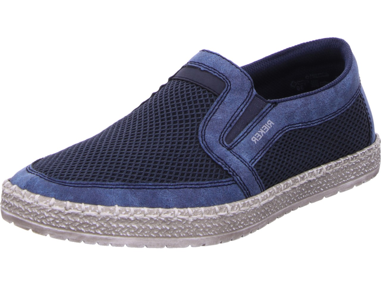 RIEKER Komfort Slipper blau
