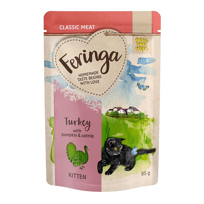 Feringa Classic Meat Menü Kitten Pouches 12 x 85 g