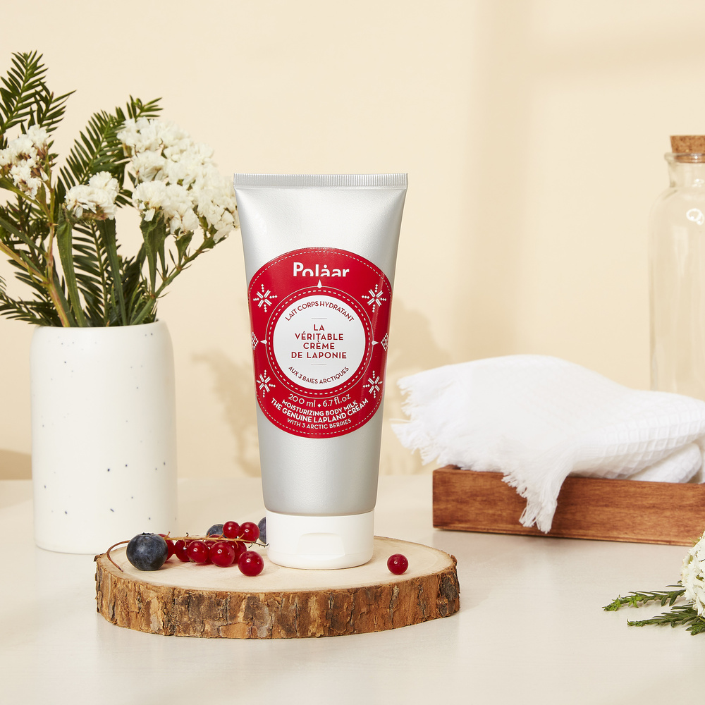 Polaar La Véritable Crème de Laponie Lait Corps Hydratant aux 3 Baies Arctiques