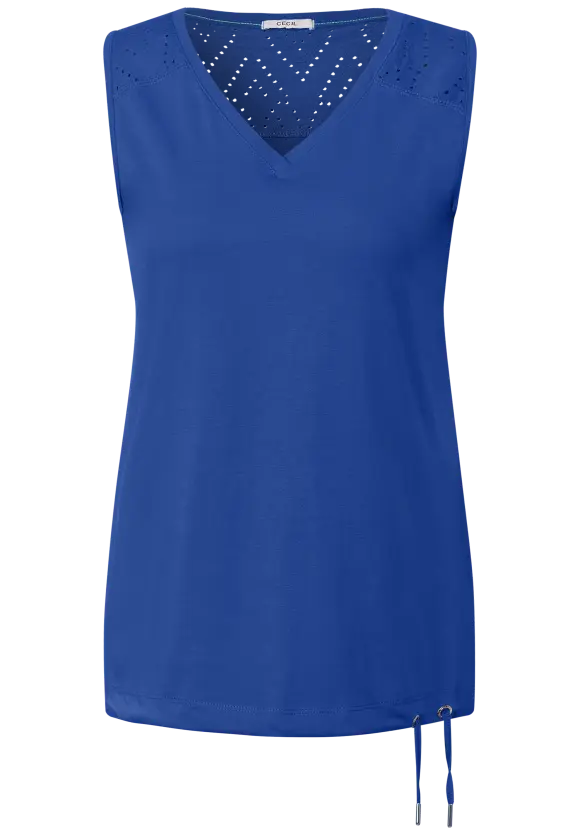 CECIL Jersey Spitzendetail Top