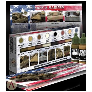 US Army and Marines Paint Set