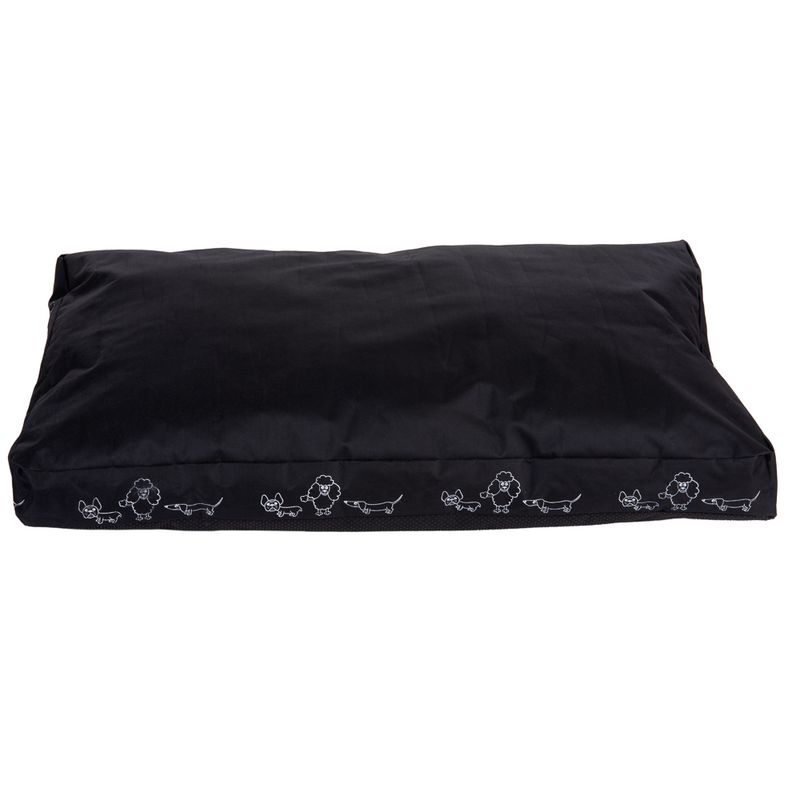 Hundekissen Silhouette schwarz zu TOP-Preisen