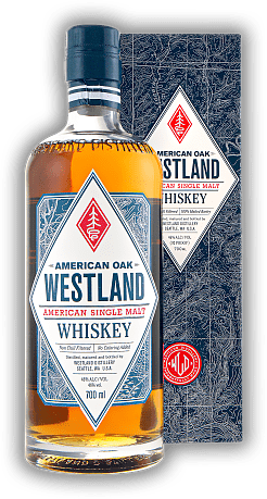 Westland American Oak Single Malt Whiskey Westland American Oak Single Malt Whiskey Cremig, schokoladiger Whiskey. 0,7	 Liter - Vol 46%