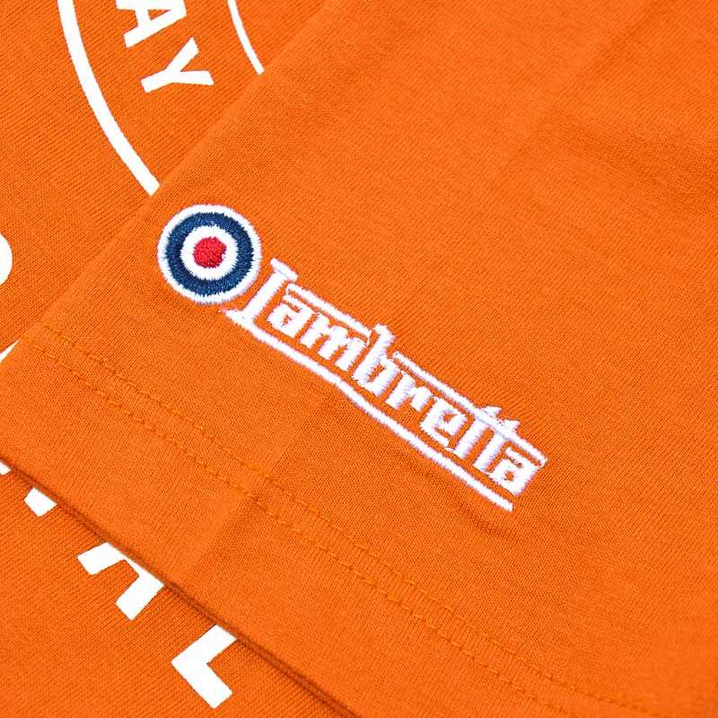 Lambretta Checker Board Herren T-Shirt SS0159-BRNT ORANG